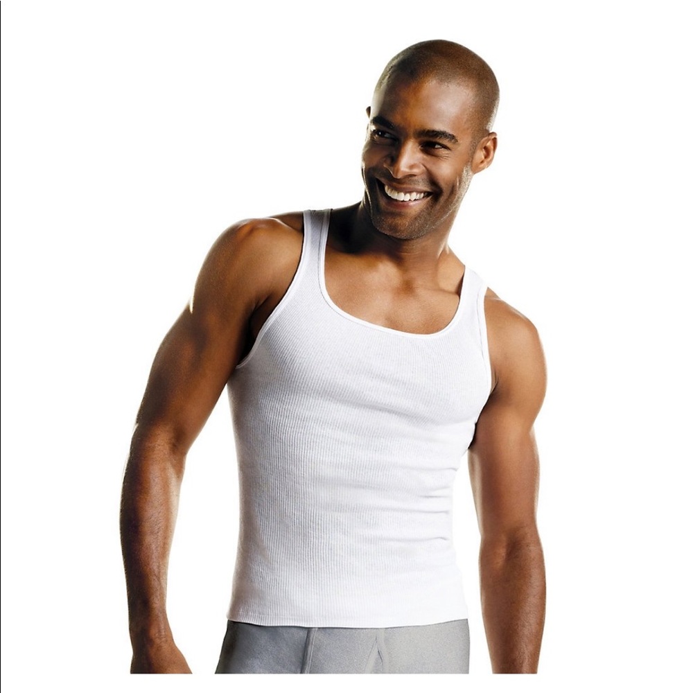 Hanes Pack of Three Comfort White T-Shirts